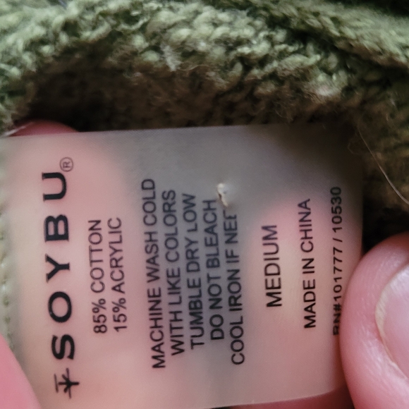 Soybu Olive Knit Top - Picture 4 of 4